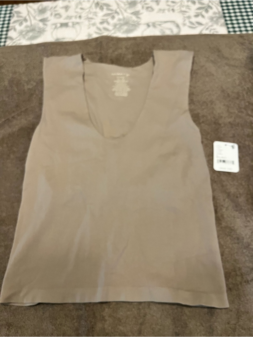 Women's Free People Sleeveless V-Neck Tank Top - Taupe
